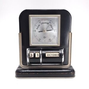 Barigo Rain Change Fair Atmospheric Pressure Barometer Manual Calendar Desk MCM